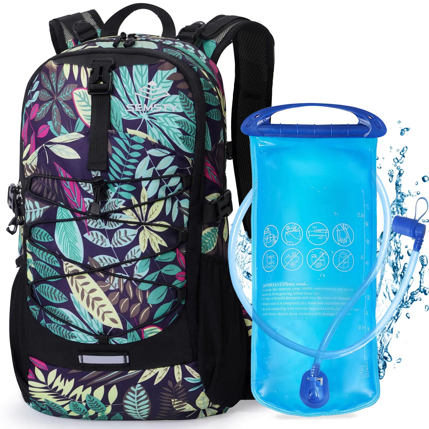 SEMSTY Hydration Backpack with 2L Water Bladder