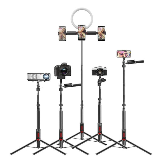 Multifunctional Selfie Stick Tripod Bluetooth Remote Live Stream Balance Stabiliser for Phones Sport Cameras